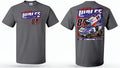 Cade Wolfe #84 Youth Racing T-Shirt (Charcoal)